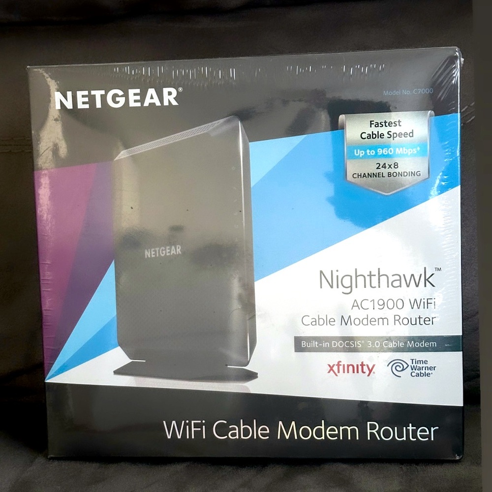 Nighthawk AC1900 WiFi Cable Modem Router - Picture 2 of 5